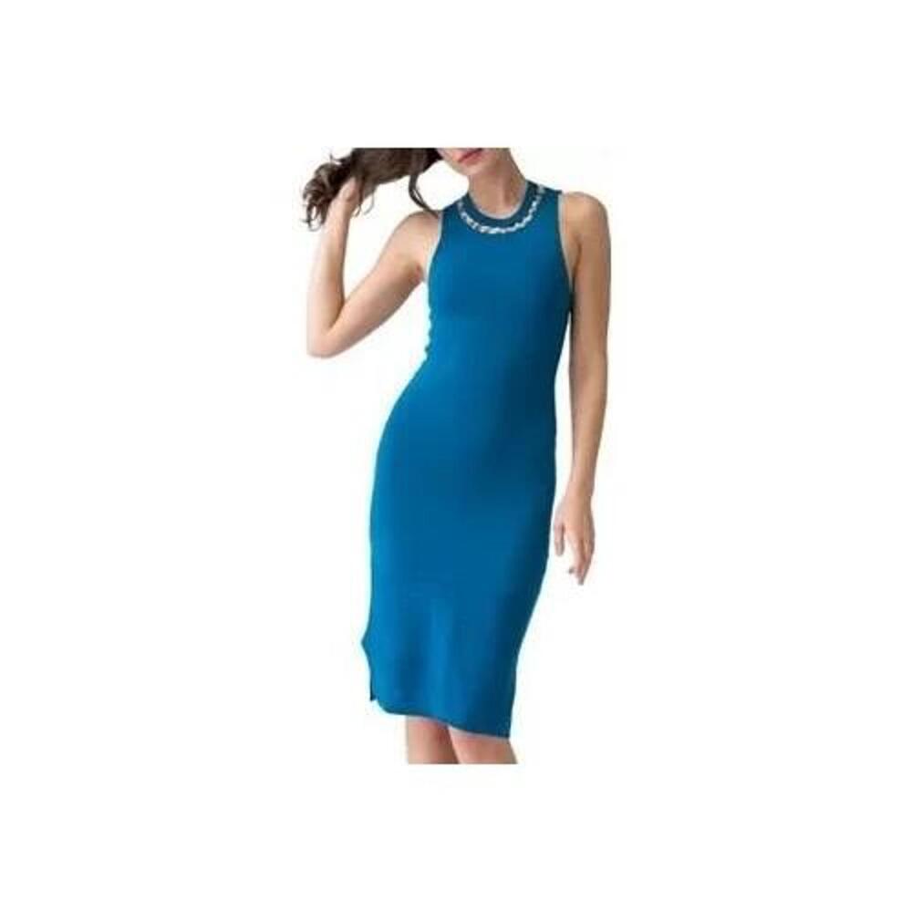 Adrienne Landau Women's Sunstone Jewel Neck Dress Size Small